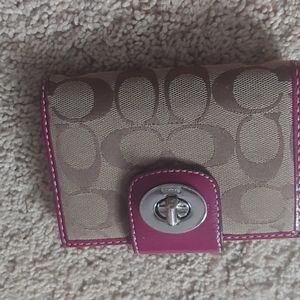Coach fold wallet